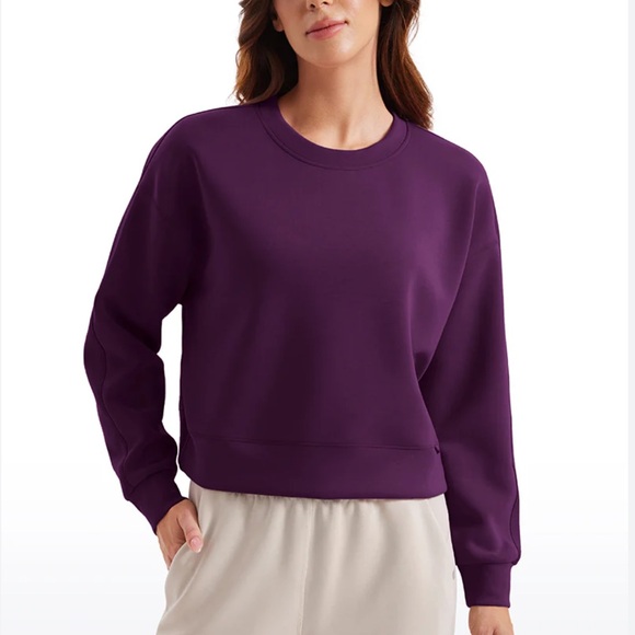 CRZ YOGA Sweaters - NWT CRZ Yoga SoftAura Pullover Crewneck Sweatshirt Sold Out